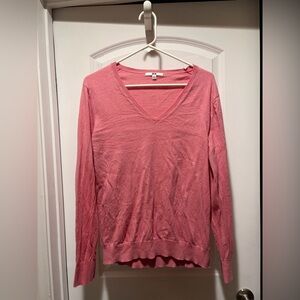 Uniqlo pink cotton cashmere sweater